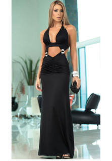Keyhole Gown Long Dress