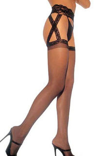 Sexy Lingerie Sheer Suspender Pantihose