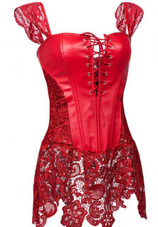 Leather & Lace Baby Doll  Sexy Lingerie