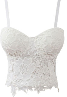 Floral Lace Bustier Sexy Lingerie