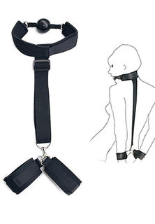 Sexy Lingerie Bondage Ball Gag Handcuff Set